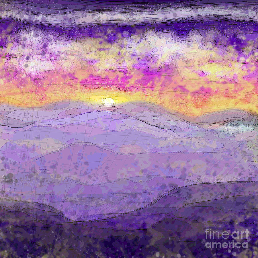Sunset Digital Art - Apocalyptic Sunset by Carol Jacobs