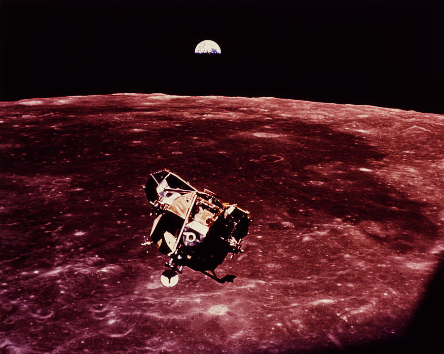Apollo 11 Lunar Module Returning From The Moon Photograph by Nasa/science Photo Library.