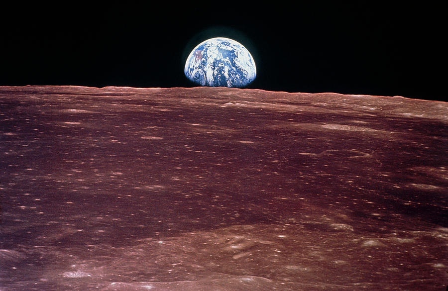 Apollo 11 View Of Earthrise On The Moon Photograph by Nasa/science Photo Library