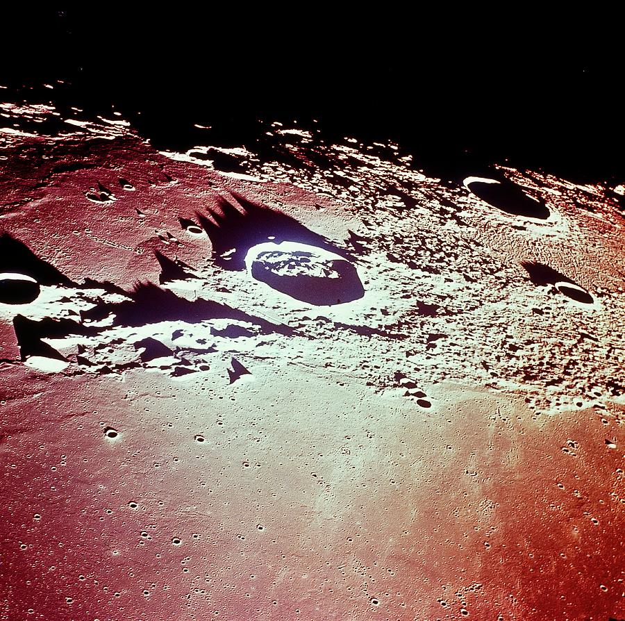 Apollo 12 Photo Of The Lunar Crater Kepler Photograph by Nasa/science Photo Library