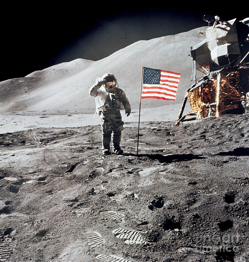 Apollo 15 - Moon 1971 Photograph by Granger