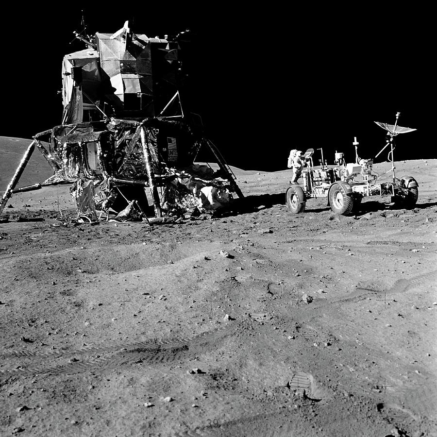 Apollo 16 Lunar Module On The Moon Photograph by Nasa/science Photo Library
