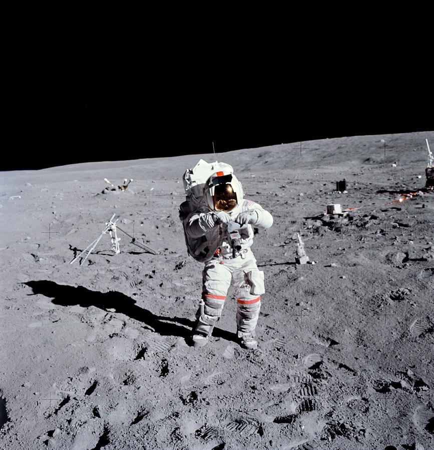 Apollo 16 Moowalk Photograph by Nasa