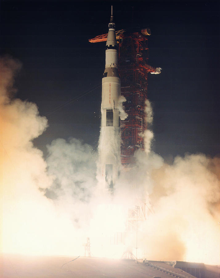Apollo 17 launches Photograph by Celestial Images