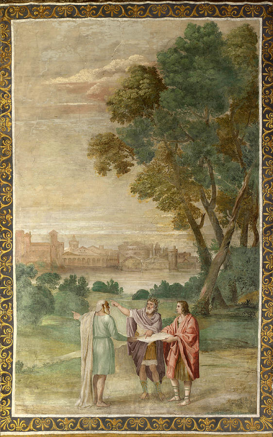 Apollo and Neptune advising Laomedon Painting by Domenichino and Assistants