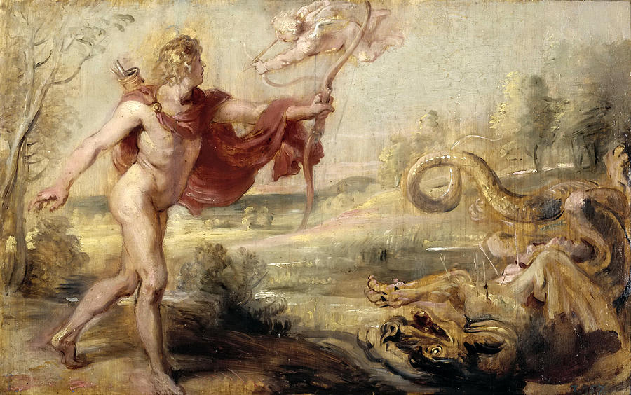 Apollo and Python Painting by Peter Paul Rubens