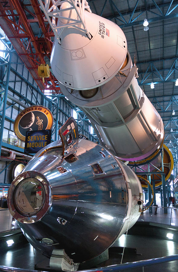 Apollo Command Module Saturn V Rocket Photograph by David Lamb