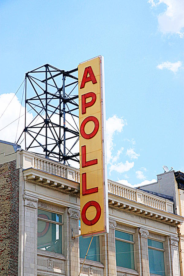 Harlem Photograph - Apollo Theater Sign by Valentino Visentini