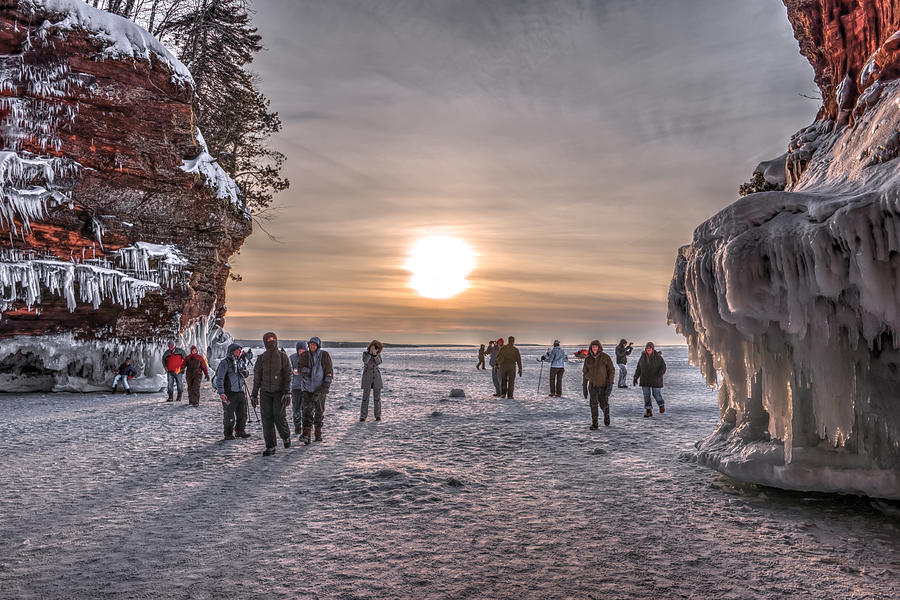 Apostle Islands Photograph - Apostle Islands Ice Cave Sunset by Shane Mossman Apostle Islands Photograph - Apostle Islands Ice Cave Sunset by Shane Mossman
