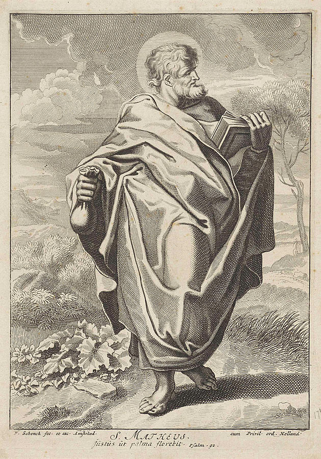 Apostle Matthew, Pieter Schenk Drawing by Artokoloro - Fine Art America