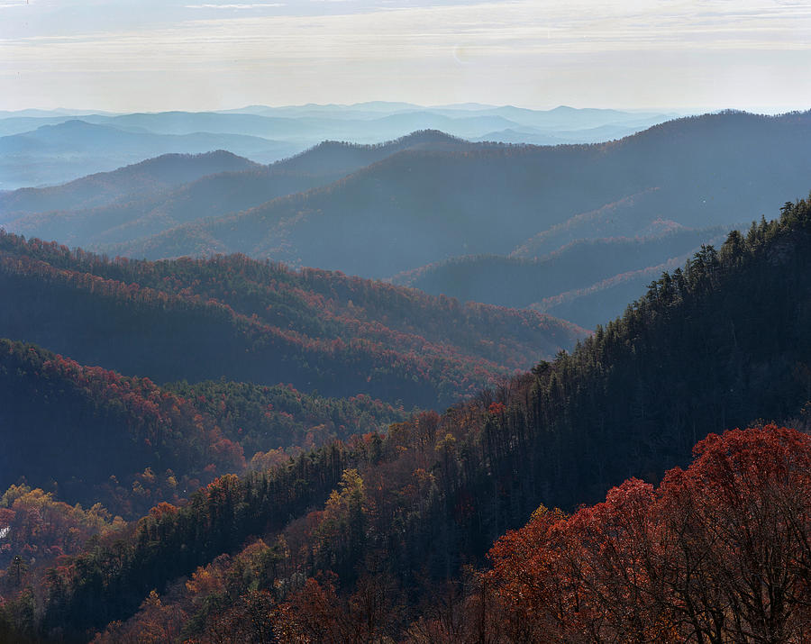 Fall Photograph - Appalachian Mountains North Carolina by Don  Sipley