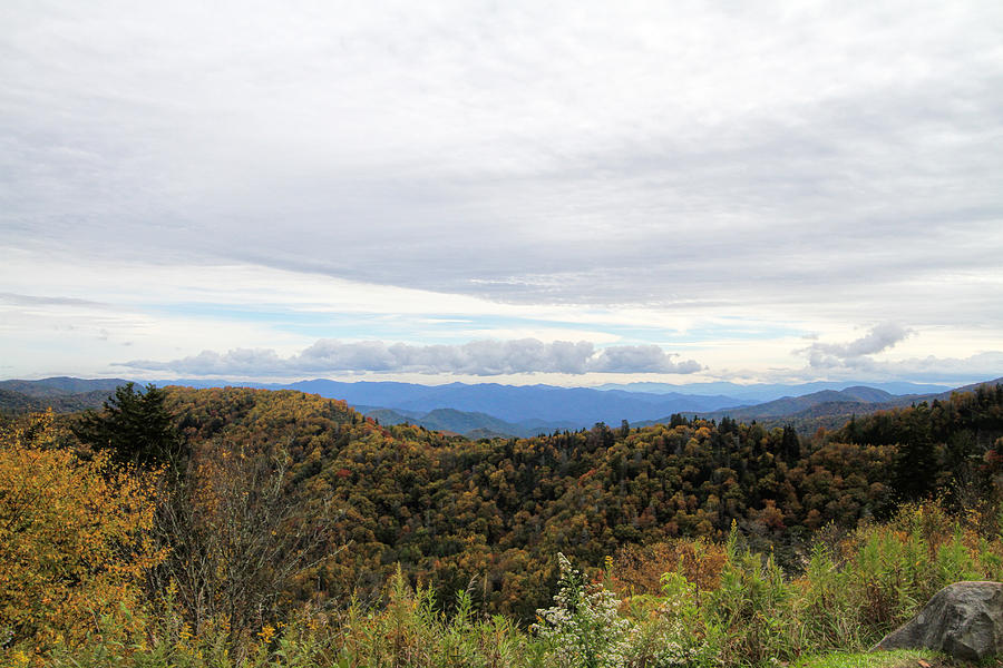 Appalachian Mountains on a Cloudy Day Photograph by Kathy Clark