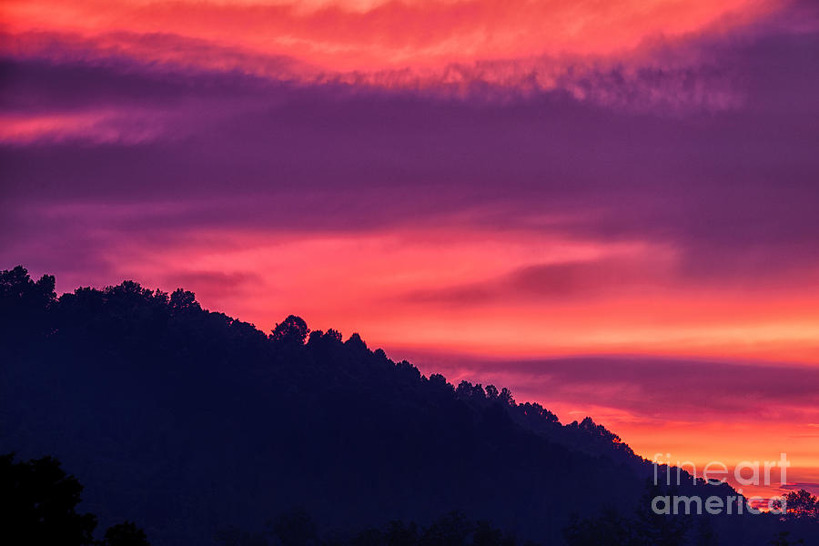 Sunset Photograph - Appalachian Sunset after Storm by Thomas R Fletcher