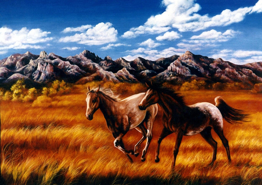 Appaloosa Horses Painting - Appaloosa Horses by Glenda Stevens