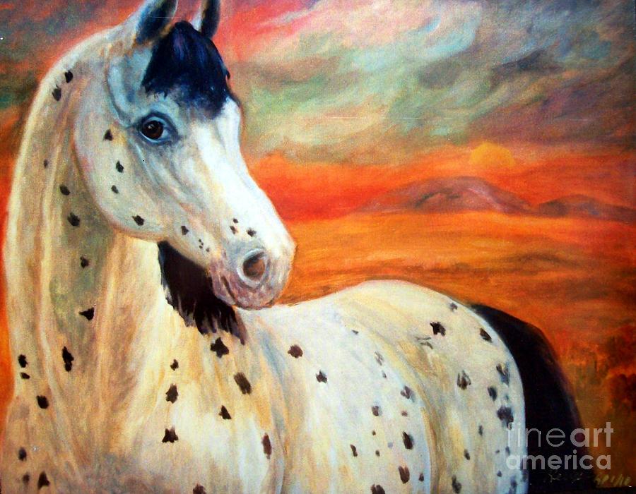 Appaloosa Painting by Relly Peckett - Fine Art America