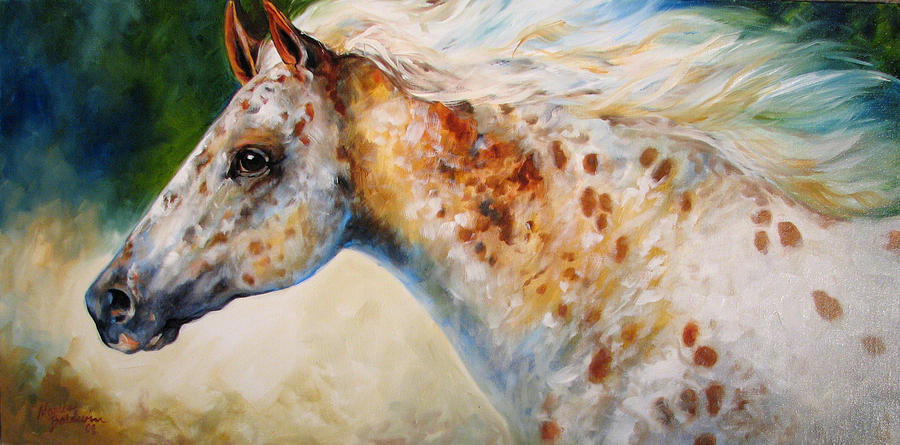 Appaloosa Spirit 3618 Painting by Marcia Baldwin