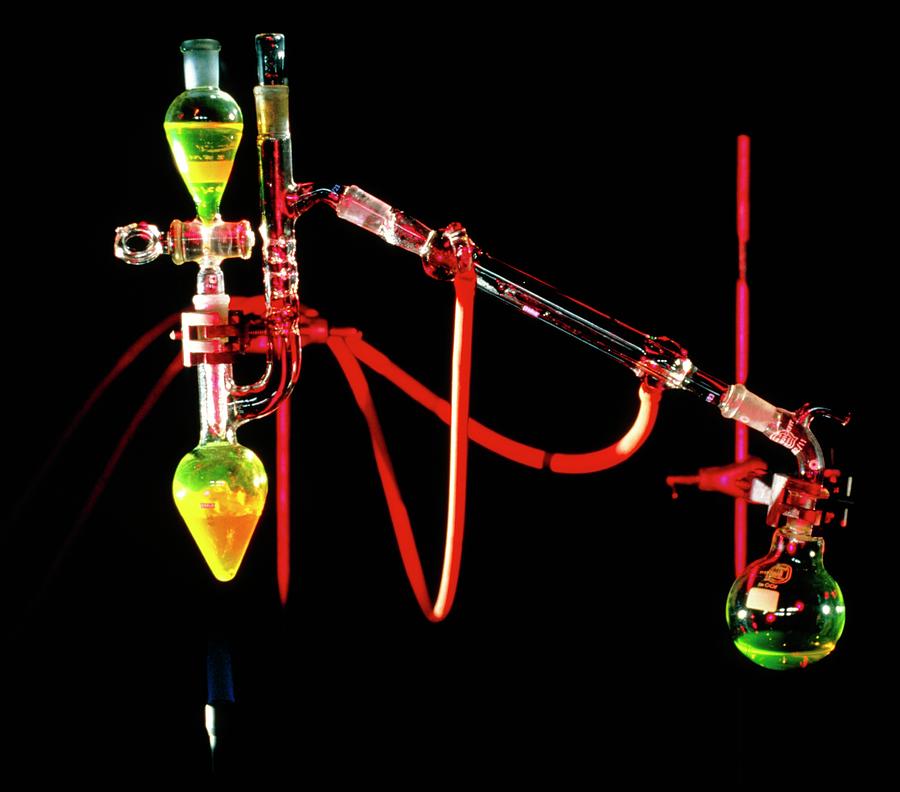 Apparatus Used For Chemical Distillation Photograph by David Taylor/science Photo Library