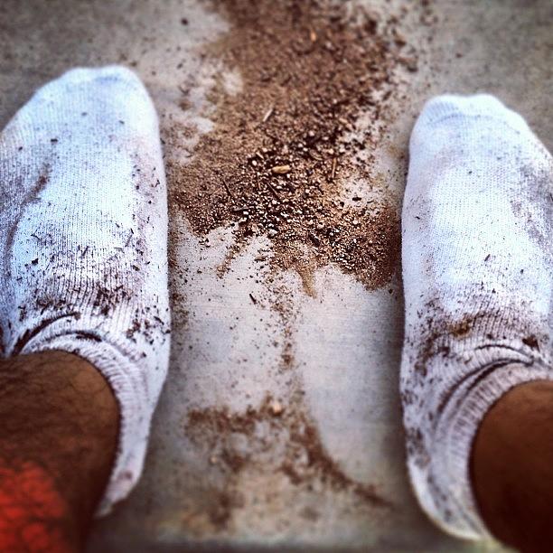 Shoes Photograph - Apparently, I Got A Little Bit Of #dirt by Michael Obar