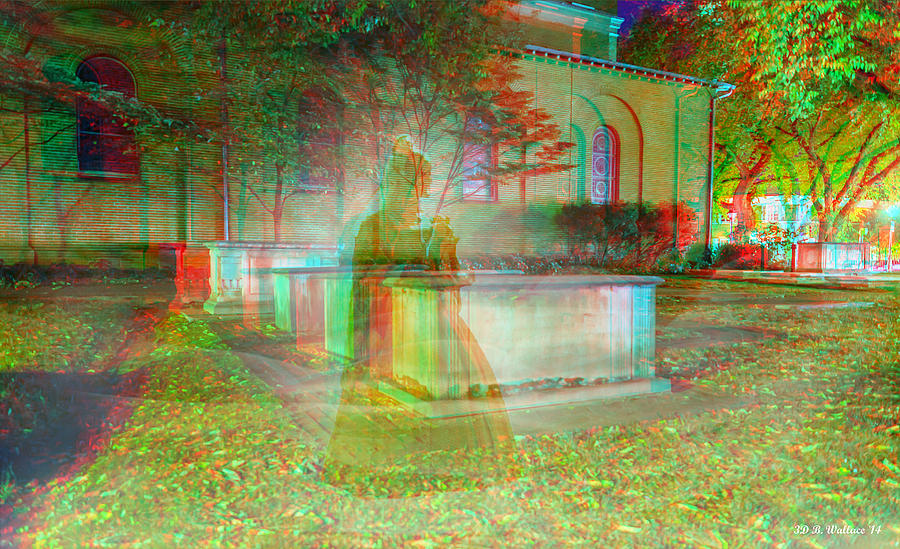 Fall Photograph - Apparition - Use Red-Cyan 3D Glasses by Brian Wallace