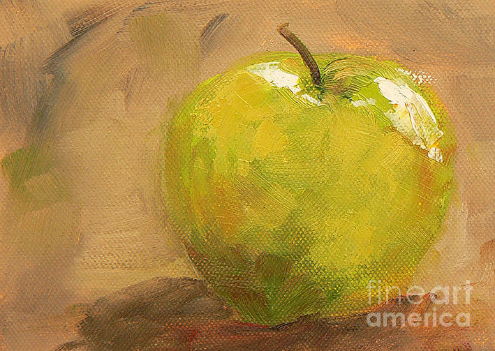 Apple a Day Painting by Marietjie Du Toit