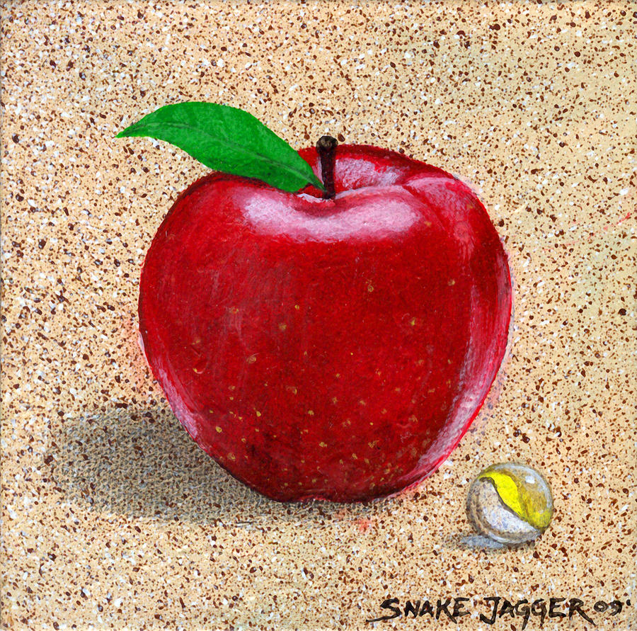 Apple a Day Painting by Snake Jagger