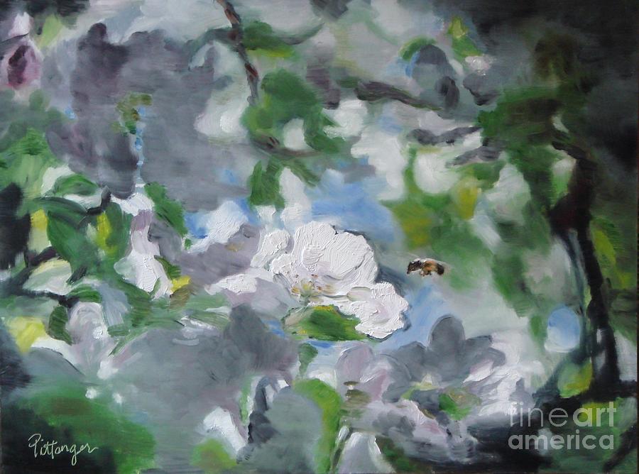 Apple Blossom Buzz Painting