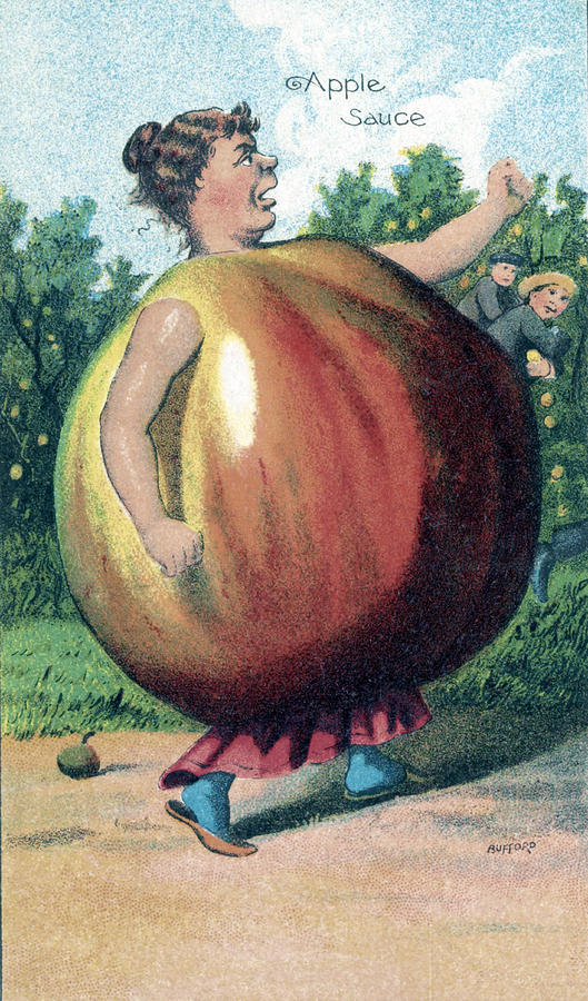 Apple, Bufford Fruit Card, 1887 Photograph by Science Source