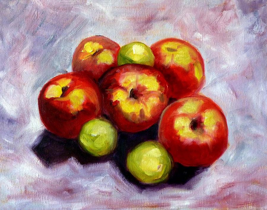 Apple Harvest Painting by Nancy Merkle
