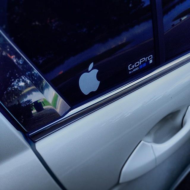 Apple Photograph - #apple #icar #gopro #hero3 #decal by Josh Humphreys