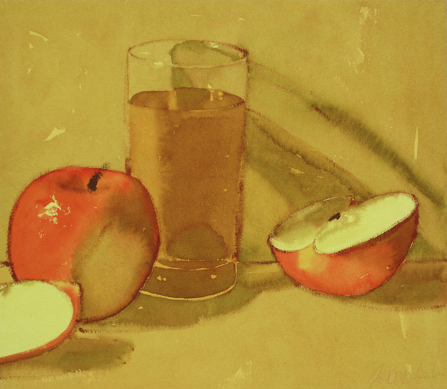 Still Life Painting - Apple Juice by Joe Schneider