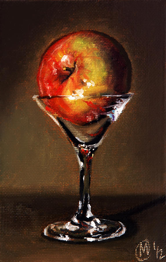 Martini Painting - Apple Martini 2 by Maurice Morgan II