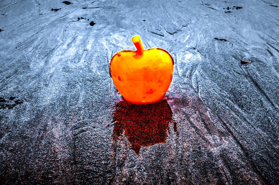 Apple on the Beach pt V Photograph by Alex Hiemstra - Fine Art America