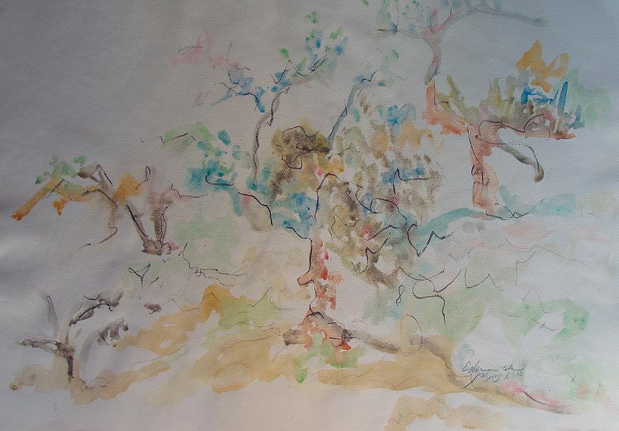 Apple Orchard Painting by Esther Newman-Cohen