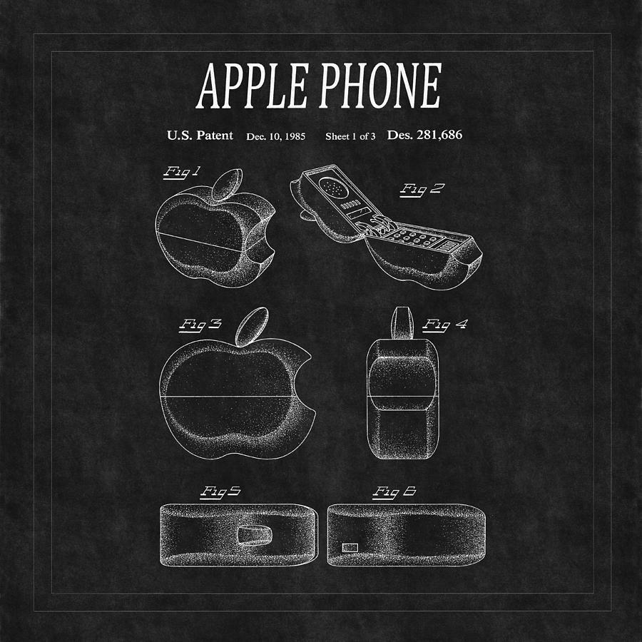 Apple Phone Photograph - Apple Phone Patent 2 by Andrew Fare
