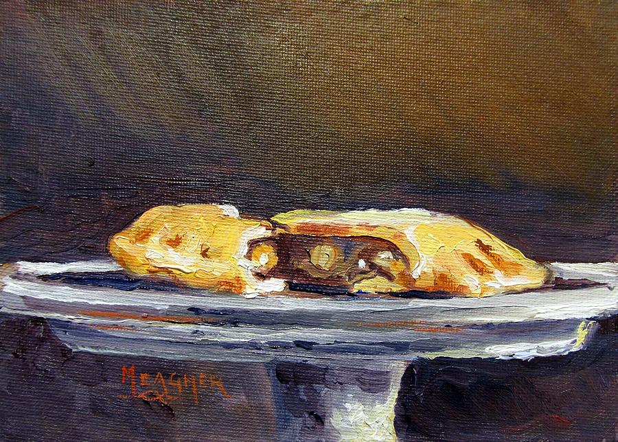 Still Life Painting - Apple Pie On A Stem Server by Spencer Meagher