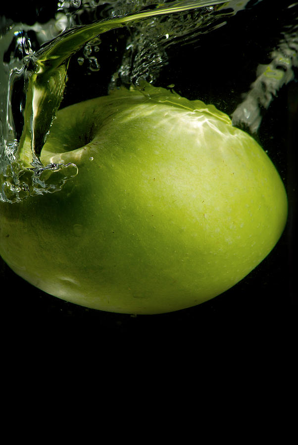 Apple Photograph - Apple Splash by Leon James