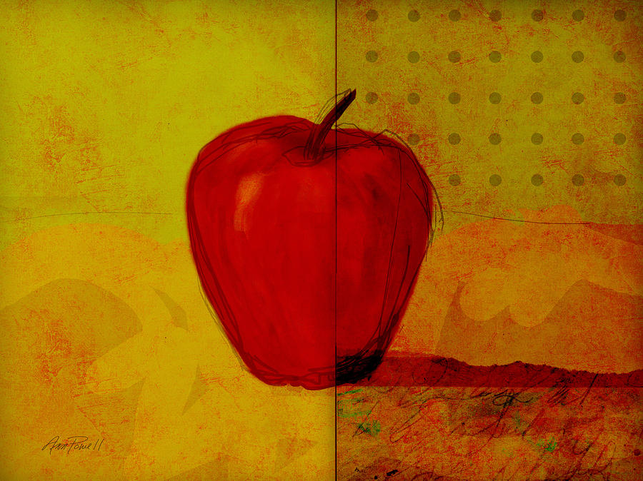Apple Digital Art - Apple Still Life  by Ann Powell