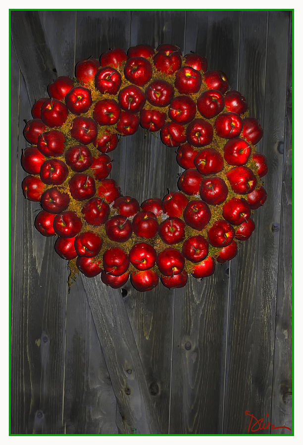 Apple Wreath Photograph by Peggy Dietz