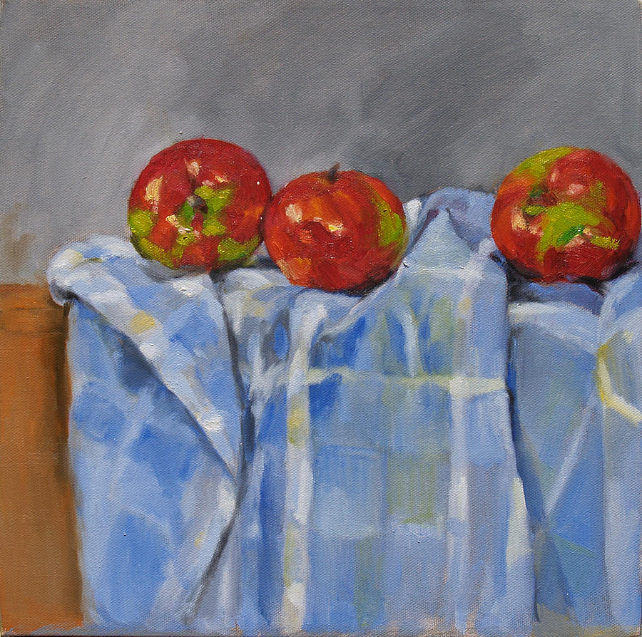 Apples Painting by Becky Kim