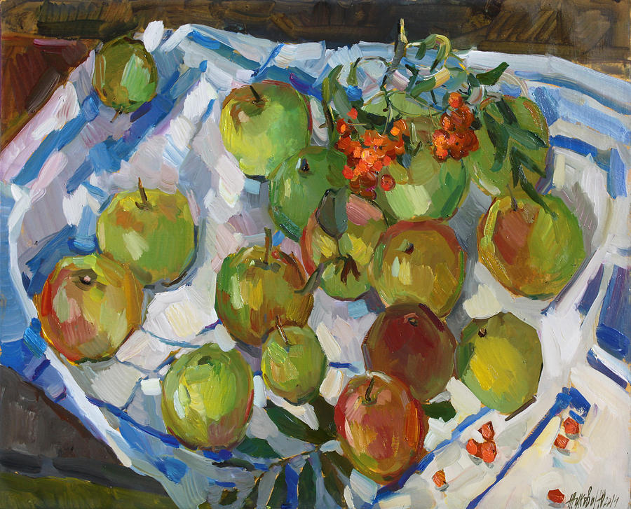 Apples by Makarikha Painting by Juliya Zhukova