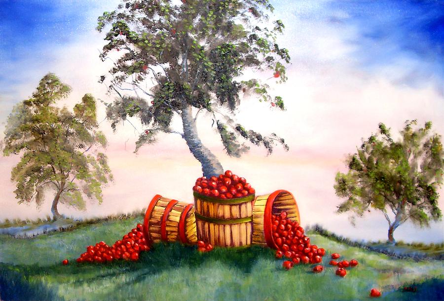 Apples Painting by Charles Sims Fine Art America