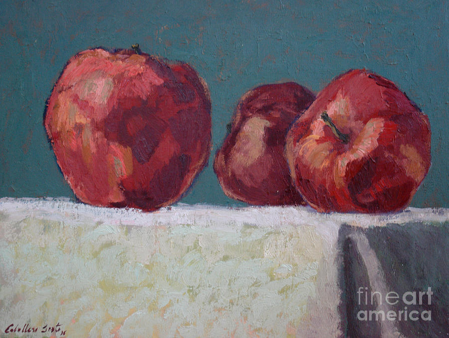 Apples II Painting by Monica Elena