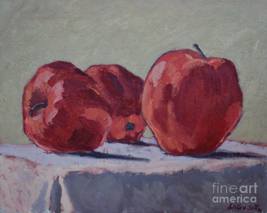 Apples III Painting by Monica Elena