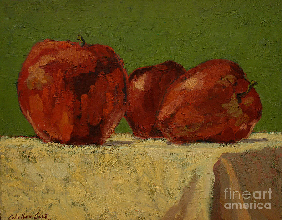Apples IV Painting by Monica Elena