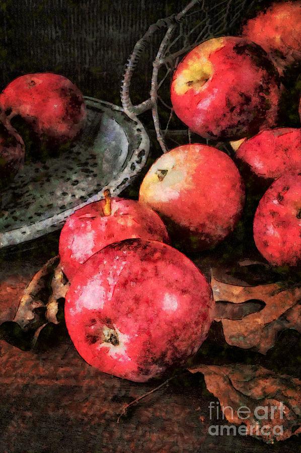 Apple Photograph - Apples Still Life Cezanne Style by Edward Fielding