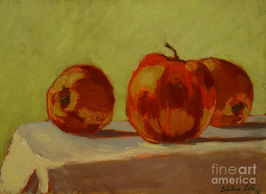 Apples VII Painting by Monica Elena