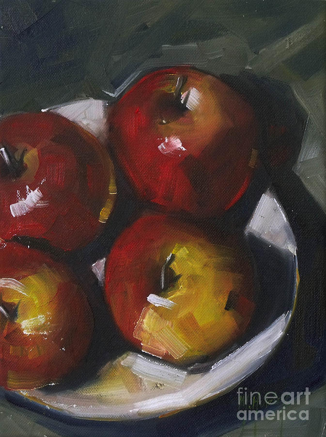 Appleshine Painting by Mary Hubley