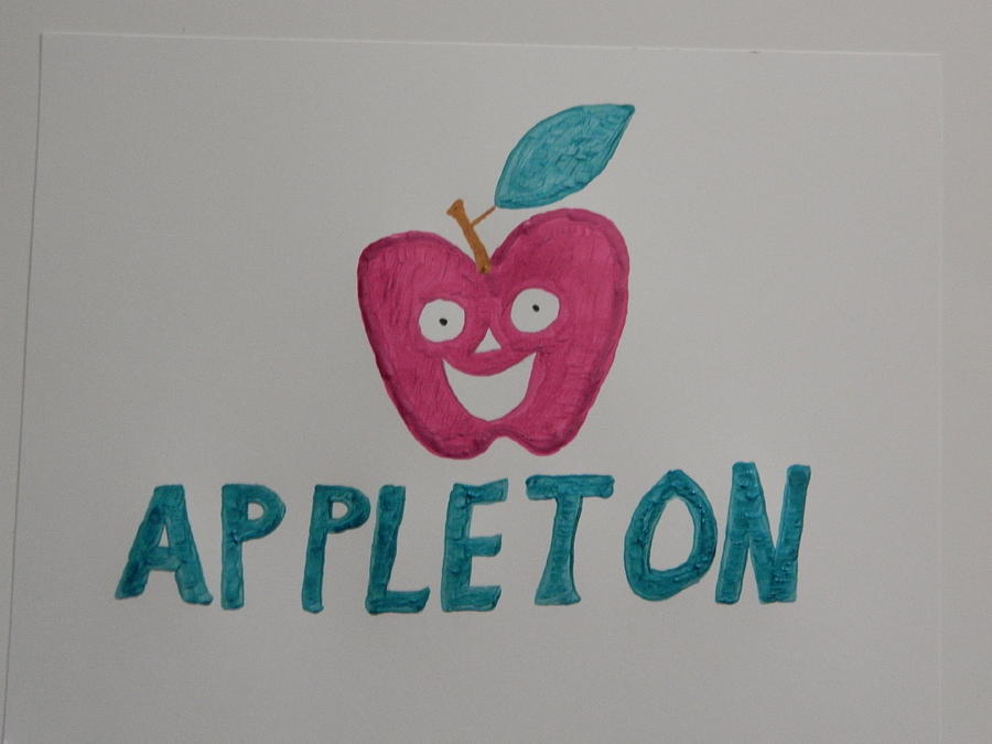 Apple Painting - Appleton by Terry Baker