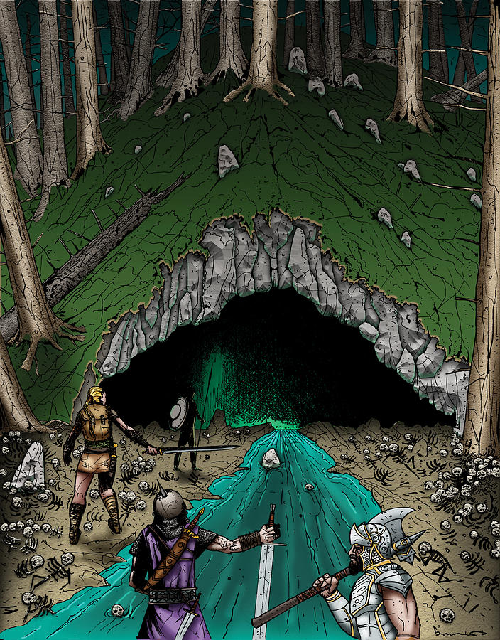 Approach to the Kobold Caves Digital Art by James Kramer - Pixels