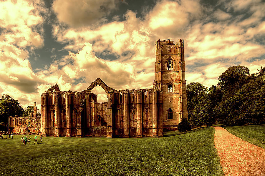 Approaching Fountains Abbey Photograph by Stephen Candler Photography